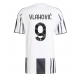 Juventus Dusan Vlahovic #9 Replike Domaci Dres 2025-26 Kratak Rukav